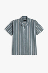 Cuban Collar Half Sleeve Shirt